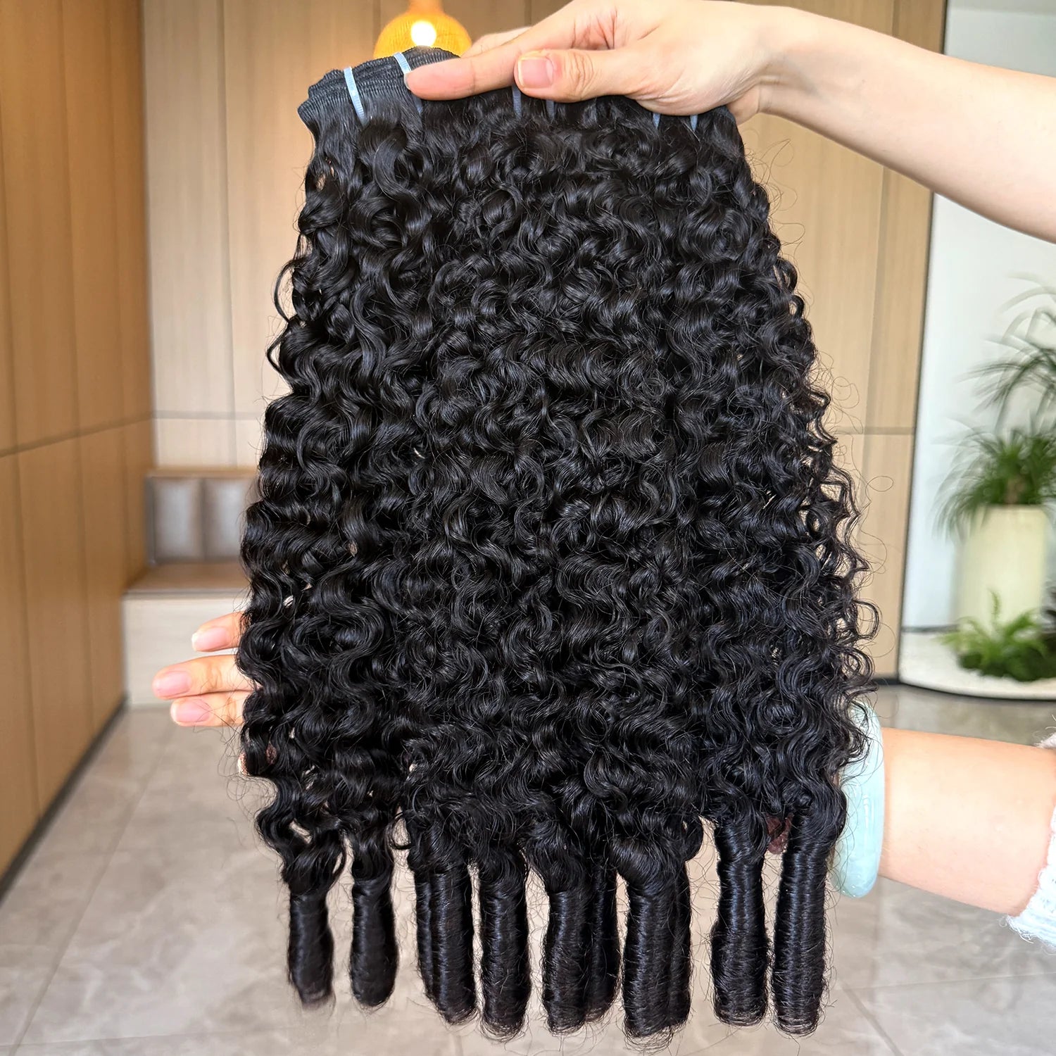 Double Drawn Burmese Curly Human Hair Bundles