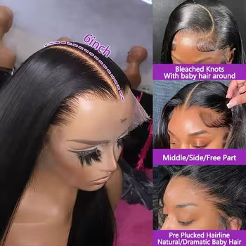 Real HD Lace Wigs Raw Vietnamese Human Hair 250% Density